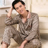 Men&#39;s Designer Ice Silk Pajama Set