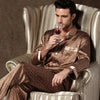 Men&#39;s Designer Ice Silk Pajama Set