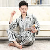 Men&#39;s Designer Ice Silk Pajama Set