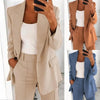 Solid Color Blazer Long Sleeve