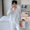 Men&#39;s Designer Ice Silk Pajama Set