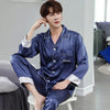 Men&#39;s Designer Ice Silk Pajama Set