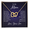 Interlocking Hearts Necklace - For Mom From Son