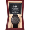 Wooden Watch - To My Dear Son From Mom