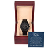 Black Chronograph Watch - For Son From Mom &amp; Dad