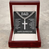 Artisan Cross Necklace - For Dad I Am Proud