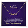 Custom Name Necklace - For Mom From Daughter