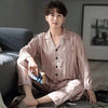 Men&#39;s Designer Ice Silk Pajama Set