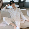 Men&#39;s Designer Ice Silk Pajama Set