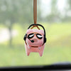 Swing Pig Car Interior Ornament