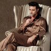 Men&#39;s Designer Ice Silk Pajama Set